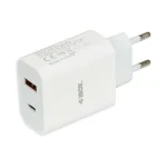 iBox Φορτιστής με Θύρα USB-A και Θύρα USB-C και Καλώδιο USB-C 20W Power Delivery / Quick Charge 3.0 Λευκός (ILUC36W) - Image 2