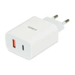 iBox Φορτιστής με Θύρα USB-A και Θύρα USB-C και Καλώδιο USB-C 20W Power Delivery / Quick Charge 3.0 Λευκός (ILUC36W) - Image 3