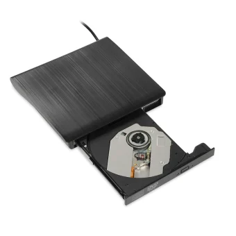 iBox Εξωτερικός Οδηγός Εγγραφής/Ανάγνωσης DVD/CD για Desktop / Laptop Μαύρο IED02