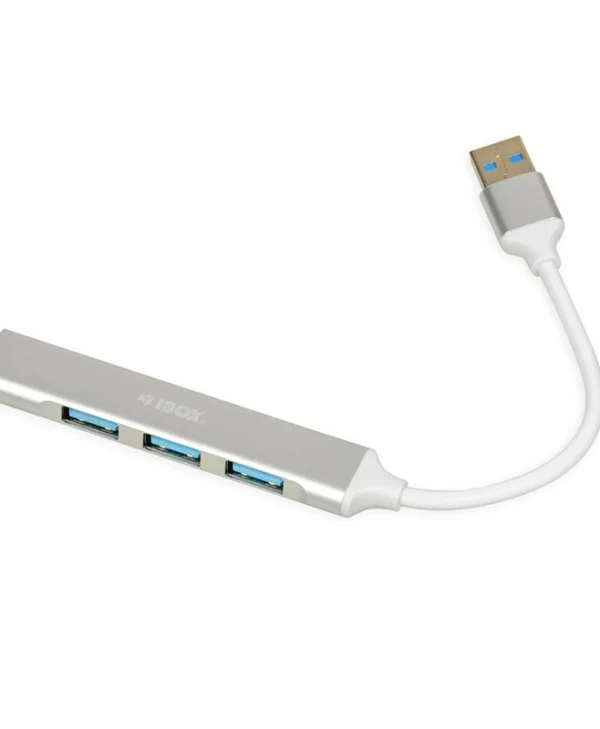iBox Hub 4 Θυρών USB 2.0 με σύνδεση USB-A Λευκό IUH3FAS