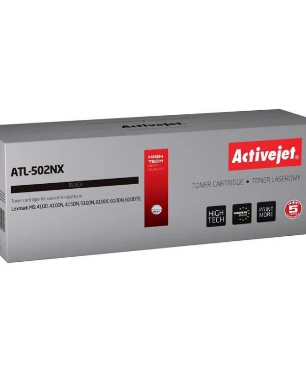 Active Jet Συμβατό Toner για Laser Εκτυπωτή Lexmark 50F2X00 10000 Σελίδων Μαύρο ATL-502NX