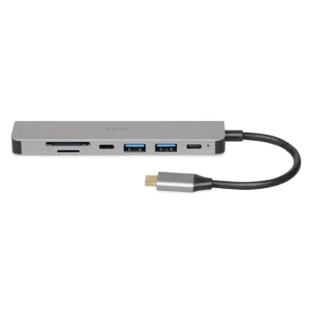 iBox Dock / USB-A Docking Station με 4K PD Ethernet Γκρι IUH3SL4K