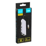 iBox Dock / USB-A Docking Station με 4K PD Ethernet Γκρι IUH3RJ4K - Image 3