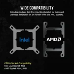 Corsair Icue Xc7 Rgb Elite Lcd CPU Water Block Μαύρο CX-9010023-WW - Image 5