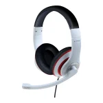 Gembird MHS-03-WTRD Over Ear Gaming Headset με σύνδεση 3.5mm Λευκό MHS-03-WTRDBK