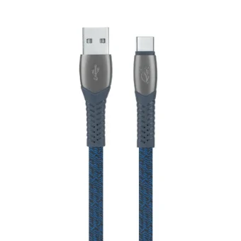 Rivacase Braided USB 2.0 Cable USB-C male - USB-A Μπλε 1.2m PS6102BL12