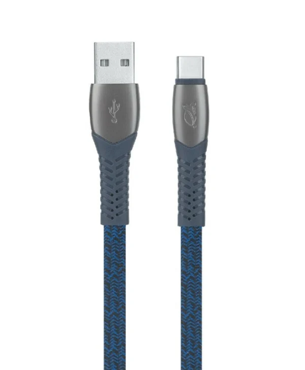 Rivacase Braided USB 2.0 Cable USB-C male - USB-A Μπλε 1.2m PS6102BL12