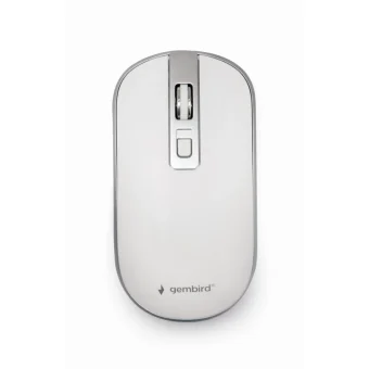 Gembird MUSW-4B-06-WS Ασύρματο Ποντίκι White/Silver