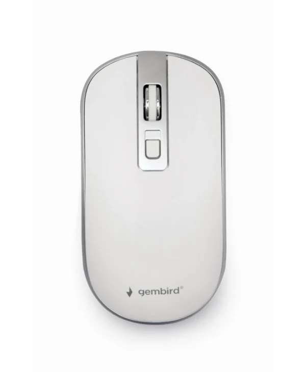 Gembird MUSW-4B-06-WS Ασύρματο Ποντίκι White/Silver