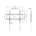 Gembird WM-80F-01 Βάση Τηλεόρασης Τοίχου έως 70kg - Image 3