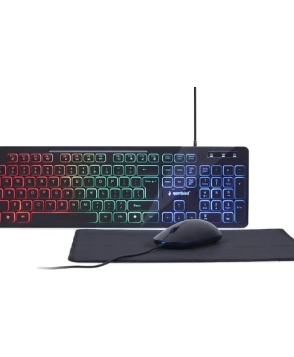 Gembird KBS-UML-01 Gaming Πληκτρολόγιο με RGB φωτισμό (Αγγλικό US)