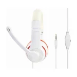 Gembird MHS-03-WT On Ear Gaming Headset με σύνδεση 3.5mm Λευκό / Κόκκινο MHS-03-WTRD - Image 2