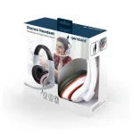 Gembird MHS-03-WT On Ear Gaming Headset με σύνδεση 3.5mm Λευκό / Κόκκινο MHS-03-WTRD - Image 5