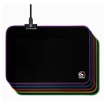 Gembird MP-GAMELED-M Gaming Mouse Pad Medium (350mm) με RGB Φωτισμό Μαύρο