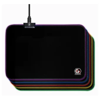 Gembird MP-GAMELED-M Gaming Mouse Pad Medium (350mm) με RGB Φωτισμό Μαύρο