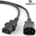 Cablexpert IEC C13 - IEC C14 Cable 3m Μαύρο PC-189-VDE-3M