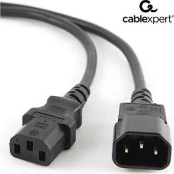 Cablexpert IEC C13 - IEC C14 Cable 3m Μαύρο PC-189-VDE-3M