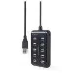 Gembird Hub 10 Θυρών USB 2.0 με σύνδεση USB-A UHB-U2P10P-01 - Image 5
