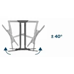 Gembird WM-60ST-01 Βάση Τηλεόρασης Τοίχου με Βραχίονα έως 60" και 36kg Μαύρο - Image 2