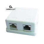Cablexpert Διπλή Εξωτερική Πρίζα Δικτύου RJ45 Τύπου Cat5 σε Λευκό Χρώμα (CAT5e) GM-SMB2 NCAC-HS-SMB2 - Image 5