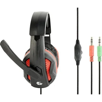 Gembird GHS-03 Over Ear Gaming Headset με σύνδεση 2x3.5mm