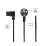 Gembird Power Cord C13 Vde Approved 1.5m PC-186A-VDE1B-1.5M - Image 2