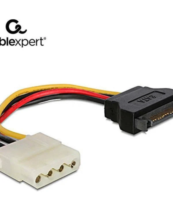 Cablexpert 15-Pin Sata - 4-Pin Molex Cable 0.15m Πολύχρωμο CC-SATA-PS-M