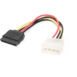 Cablexpert 15-Pin Sata - 4-Pin Molex Cable 0.15m Πολύχρωμο CC-SATA-PS-M - Image 2