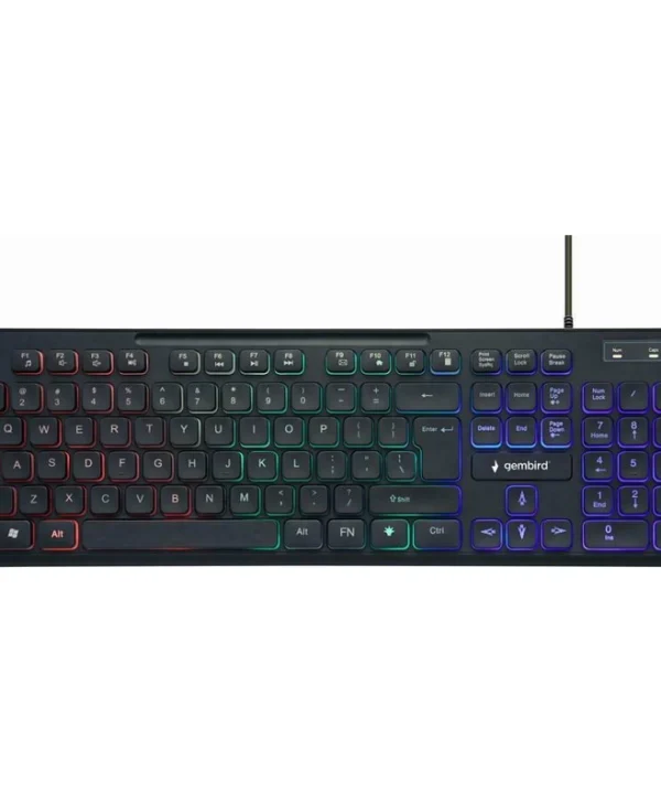 Gembird KB-UML-02 Gaming Πληκτρολόγιο με RGB φωτισμό (Αγγλικό US)