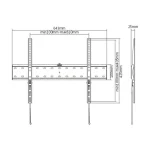 Gembird WM-70F-01 Βάση Τηλεόρασης έως 70" - Image 3
