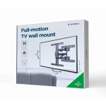Gembird WM-65ST-01 Βάση Τηλεόρασης Τοίχου με Βραχίονα έως 65" και 36kg Μαύρο - Image 3