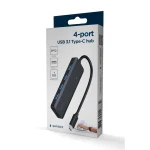 Gembird Hub 4 Θυρών USB 3.1 με σύνδεση USB-C UHB-CM-U3P4P-01 - Image 2