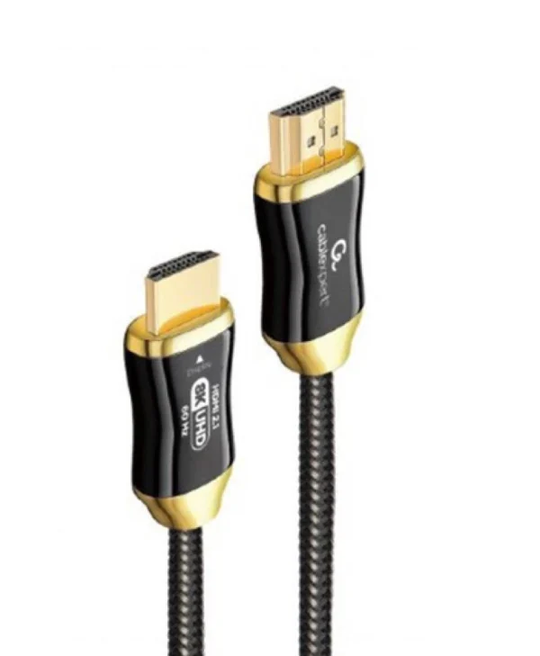 Cablexpert High Speed HDMI 2.1 Ultra High Speed 48Gbps 4K 120Hz HDR VRR Cable HDMI male - HDMI male 30m Χρυσό CCBP-HDMI8K-AOC-30M