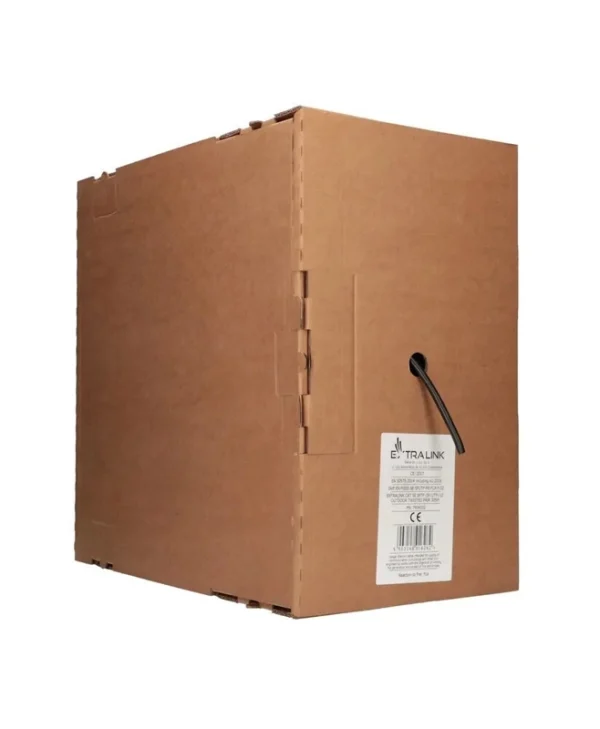 Extralink S/FTP Cat.5e (Gigabit) Καλώδιο Δικτύου Ethernet εξωτερικού χώρου χωρίς ακροδέκτες 305m Μαύρο EX.16262