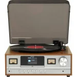 Denver MRD-52 111201210020 Βαλιτσάκι Πικάπ με Προενίσχυση και Ενσωματωμένα Ηχεία Καφέ 2393958