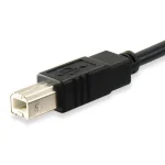 Equip USB 2.0 Cable USB-C male - USB-B Μαύρο 1.0m 12888207 - Image 4