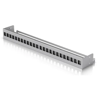 Ubiquiti Blank Keystone Patch Panel Patch Panel Keystone για Rack 1U 19" 24 Θυρών cat6 Μαύρο UACC-Rack-Panel-Patch-Blank-24