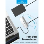 Vention TODHB USB-C Docking Station με HDMI 4K PD και συνδεση 2 Οθονών Γκρι - Image 8