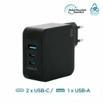Mobilis Φορτιστής Χωρίς Καλώδιο με 2 Θύρες USB-C 100W Λευκός (001365) - Image 3