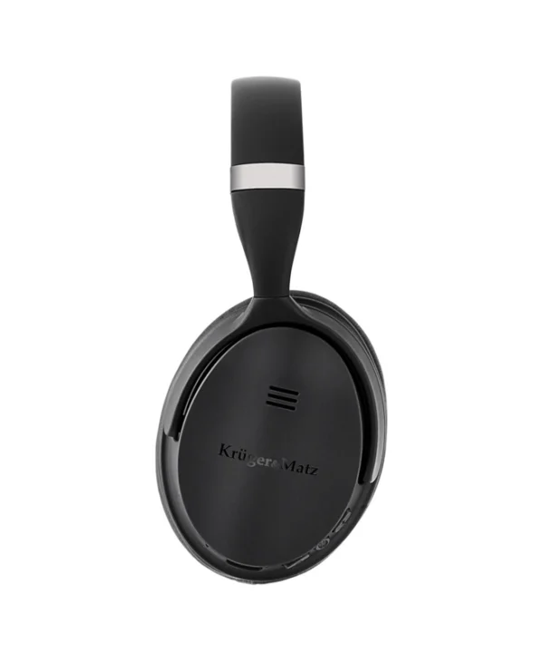 Kruger & Matz KM0655L Ασύρματα / Ενσύρματα Over Ear Ακουστικά με Ραδιόφωνο με 16 ώρες Λειτουργίας Μαύρα