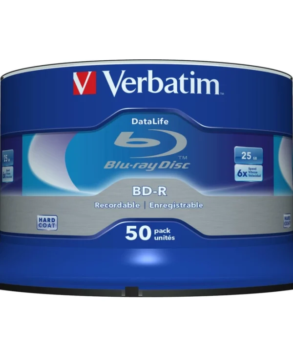 Verbatim Εγγράψιμα BD-R 6x 25GB Cake Box 50τμχ 43838
