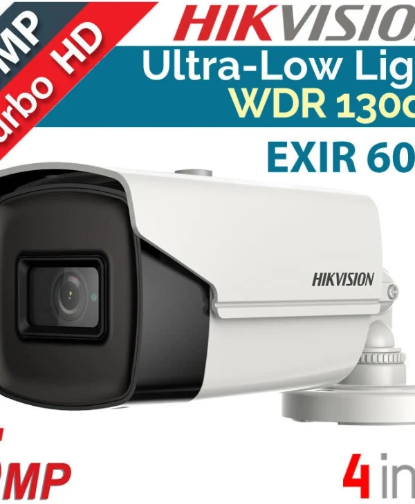 Hikvision DS-2CE16H8T-IT3F CCTV Κάμερα Παρακολούθησης Full HD+ 5MP Αδιάβροχη με Φακό 2.8mm DS-2CE16H8T-IT3F(2.8mm)