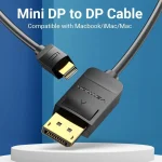 Vention Cable DisplayPort male - mini DisplayPort male 3m Μαύρο (HAABI) - Image 10