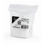Cablexpert Μονή Πρίζα Δικτύου RJ45 με Πλαίσιο Τύπου Cat6 σε Λευκό Χρώμα NCAC-1U6-01 - Image 2