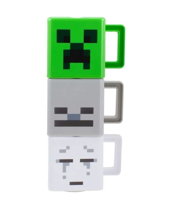 Paladone Minecraft Κούπα Πλαστική Πολύχρωμη 250ml 3τμχ PP9459MCF