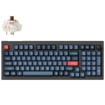 Keychron V5M-D3 Max QMK/VIA Ασύρματο Gaming Μηχανικό Πληκτρολόγιο 96% με Gateron Jupiter Brown διακόπτες και RGB φωτισμό (Αγγλικό US)