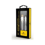 Gembird Regular USB 2.0 to micro USB Cable Λευκό 2m (CC-USB2B-AMMBM-2M-BW2) CC-USB2B-AMmBM-2M-BW2 - Image 2