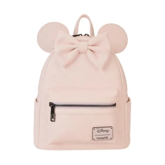 Loungefly Παιδική Τσάντα Πλάτης Ροζ 23x23εκ. Disney Minnie Ear Evergreen Mini WDBK3855
