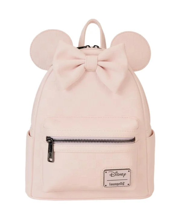 Loungefly Παιδική Τσάντα Πλάτης Ροζ 23x23εκ. Disney Minnie Ear Evergreen Mini WDBK3855