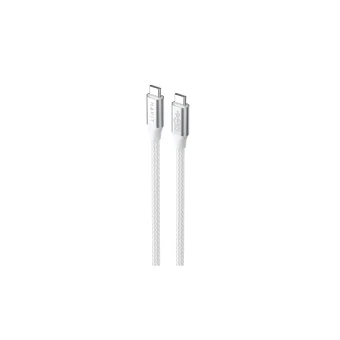 Havit Braided USB 2.0 Cable USB-C male - USB-C 60W PD Λευκό 1m CB6290